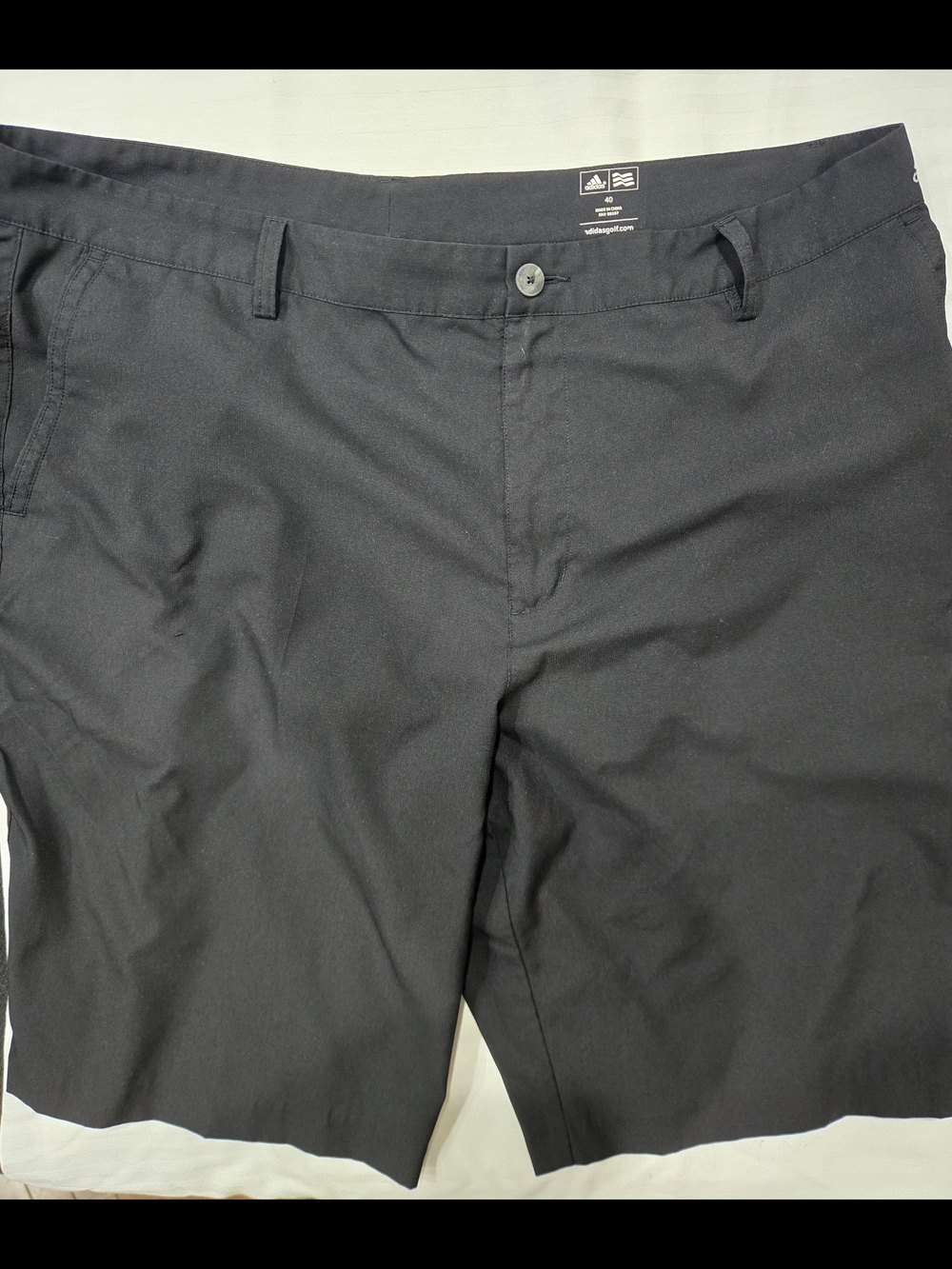 Adidas Black Men's Golf Shorts